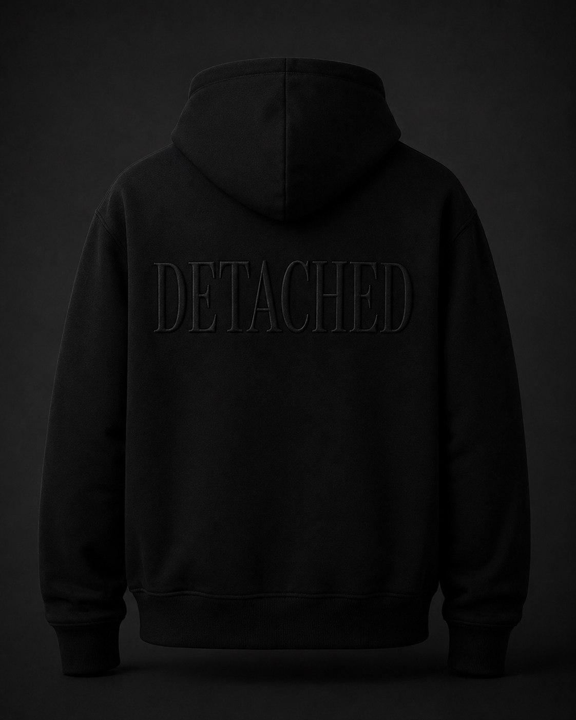 DETACHED HOODIE - BLACK
